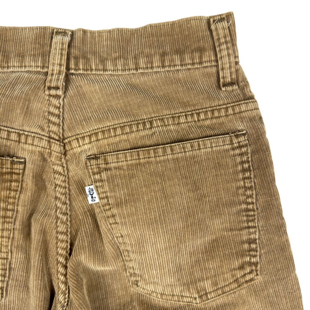 Vtg 70s Levi's White Tab Corduroy Flare Pants Women's 24 Brown Bell Bottoms USA - Picture 7 of 16